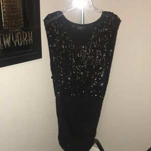Shimmery Black Guess Cocktail Dress